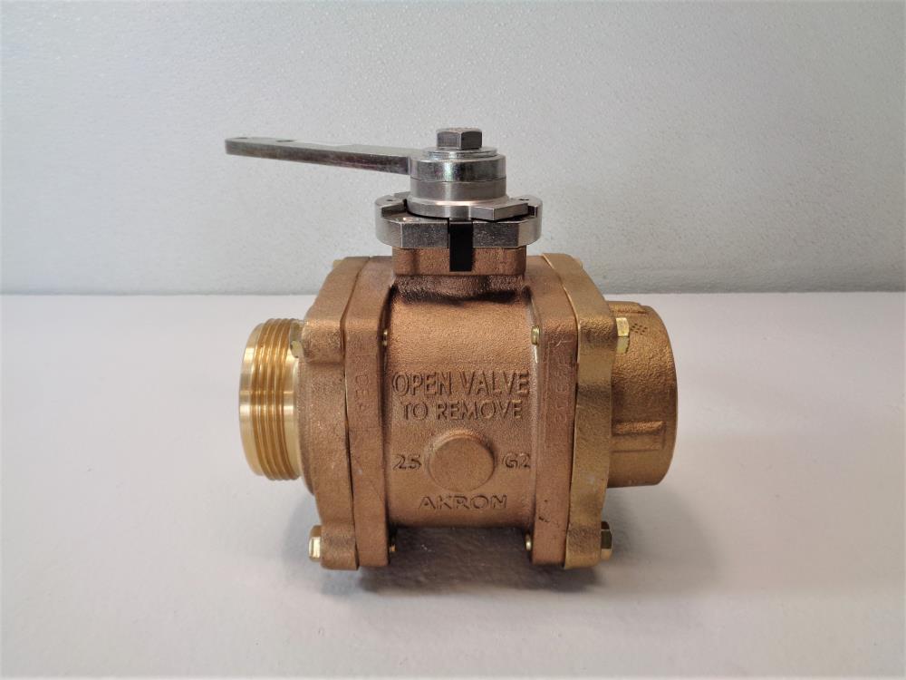 Akron Brass 2.5" MNPT x 2.5" FNPT Heavy Duty Swing-Out Valve 88250119